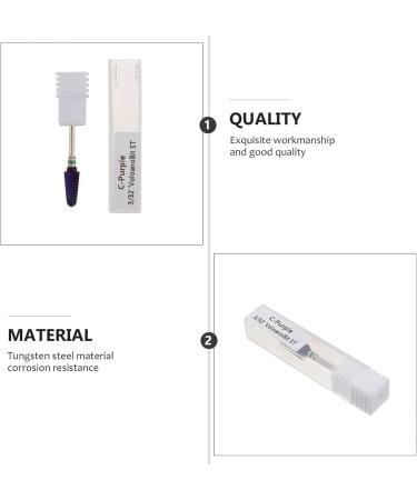 Beaupretty 1pc Nail Polisher Manicure Nail Art Drill Bits Manicure Drill Bits Electric Nail Drill Nail Drill Bits Nail Polishing Bits Cuticle Drill Bits White Nail Supplies Pedicure Plastic 7x1.5cm Colorful White - Buy Online on GoSupps.com