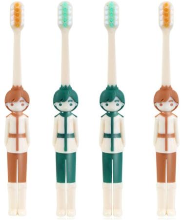 Buy Healvian 16 STK Children's Cartoon Toothbrushes Ergonomic & Travel-Friendly Manual Toothbrushes with Rubber Protection - Buy Online on GoSupps.com