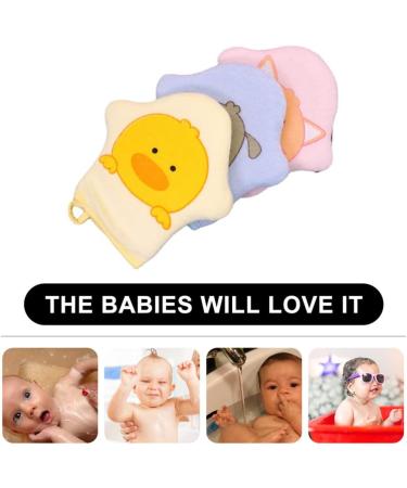 Kisangel 4pcs Loofah Sponge Mittens - Soft Bath Scrubber & Shower Body Sponges for Exfoliating Cleanser - Buy Online on GoSupps.com