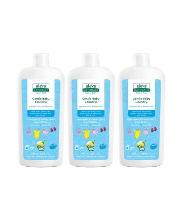 Aleva Naturals Gentle Baby Laundry Convenient Travel Size Value Pack 3 X 480ml