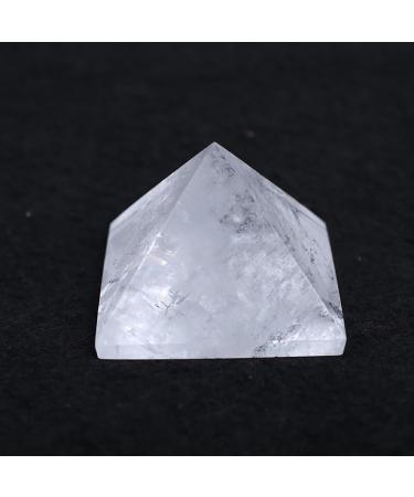 Pyramid-Finest Big Clear Crystal Gemstone 2.36" Carved Pyramidal Crystal Crafts - (Color: White Size: 6cm) - Buy Online on GoSupps.com