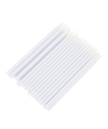 100pcs disposable eyeliner brush liquid makeup Eyeliner Makeup Eye Makeup Brush hard head 9x6.5cm White