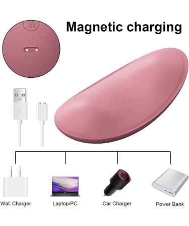 HAYAEN Heating Lactation Massager - 2-in-1 Vibrating Breast Massager with 3 Heating Levels + 10 Vibration Modes for Clogged Ducts and Breastfeeding - Pink - Buy Online on GoSupps.com