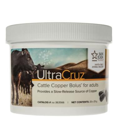 UltraCruz - sc-363566 Cattle Copper Bolus Supplement for Adults, 25 Count x 25 Grams