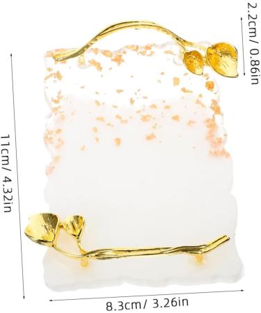  minkissy minkissy Nail Art Palette Resin Presentation Tray with Stand and Holder for Paint Nail Polish and Makeup - Buy Online on GoSupps.com