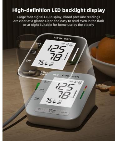 X8 Automatic Blood Pressure Monitor - Digital Upper Arm BP Machine with Adjustable Cuff & Large Backlit Display for Home Use - Buy Online on GoSupps.com