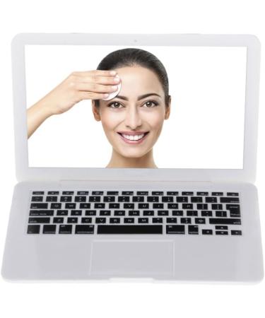 Small Mirror Compact 1PC Laptop Shaped Makeup Mirror Mini Pocket Mirror Portable Compact Makeup Mirror Cosmetic Beauty Tool For Travel Use(White) - Buy Online on GoSupps.com