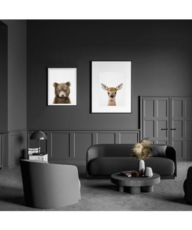 Forest Animals Poster Set - Set of 6 Children's Room Wall Art and Safari Decoration - Buy Online on GoSupps.com