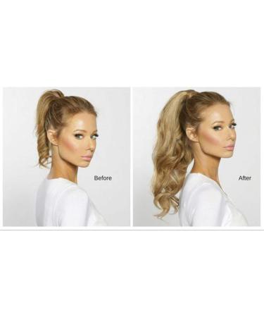 Felendy 18-24 Ponytail Extension Ash Blonde Mix Light Bleach Blonde 18 Inch Curly Drawstring Hairpiece for Women - Buy Online on GoSupps.com