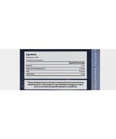 WLTHO 60ct Deep Sleep Patches for Adults - All Natural Sleep Patches Stickers with Valerian Root Melatonin & Magnesium 8-Hour Lasting Non-GMO & Cruelty Free - Buy Online on GoSupps.com