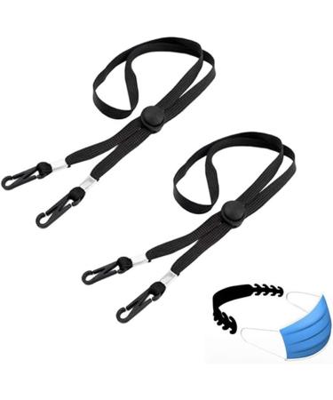 Vklopdsh 40 x Lanyard for Masks & Glasses Anti-Lost Neck Strap for Unisex Women Men Kids Black - Buy Online on GoSupps.com