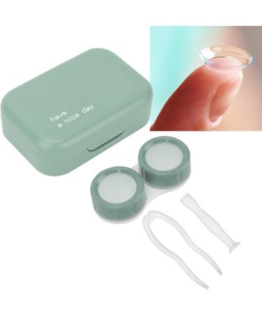Portable Cute Contact Lens Case - Travel Storage Set with Carrying Stick (Green) - Ideal for Home & Travel - Buy Online on GoSupps.com
