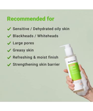 Real Barrier Control-T Cleansing Foam Sulfate-Free Face Wash for Oily Skin Low pH Gel Type Cleanser Removing Excessive Sebum 6.42 Fl Oz 190ml - Buy Online on GoSupps.com