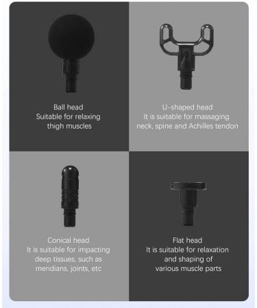 Zunedhys Handheld Deep Tissue Percussion Massager | Electric Muscle Pain Relief & Fascia Therapy - International Shipping Available - Buy Online on GoSupps.com