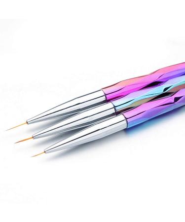 MWoot 10-Part Nail Brush Set | Nail Art Painting & Drawing Brushes for UV Gel & Acrylic Fingerails | Nail Liner Brushes & Accessories for Pedicure & Manicure - Buy Online on GoSupps.com