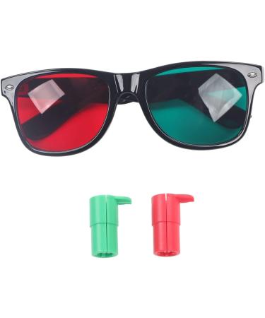 Semme Eye Training Cards for Myopia Strabismus & Amblyopia | Red-Green Glasses Included - International Shipping - Buy Online on GoSupps.com