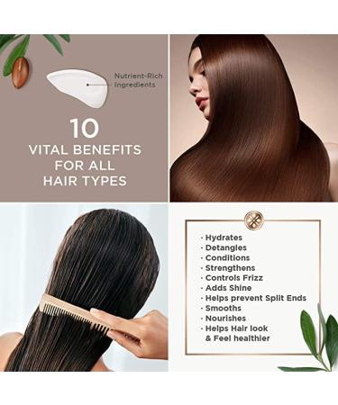 ARGAN MAGIC Hair Care Essentials Trio | Shine Boosting Shampoo Moisturizing Conditioner 10 in 1 Leave In Spray | Hydrate Detangle & Restore Shine | Made in USA - Buy Online on GoSupps.com