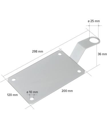 Dogsitter Stainless Steel Ground Anchor for Dogs | Dog Anchor | Base Plate - Buy Online on GoSupps.com