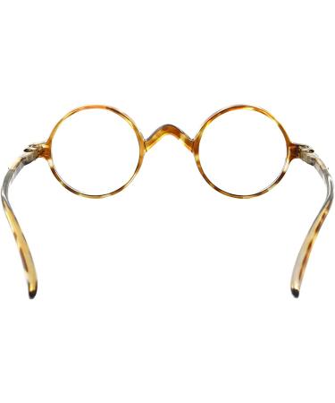 Eyekepper Round Reading Glasses | Vintage Oval Readers (Black) +2.25 Brown Tortoise - Buy Online on GoSupps.com