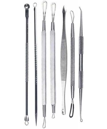 HAPINARY 14 Pcs Extractor Tools Blackhead Extractor Blackhead Removal Tool Comedone Extractor Silver - Buy Online on GoSupps.com