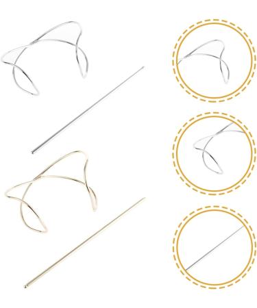 LALAFINA 2 Sets Hair Accessories Hair Jewels for Women Retro Hair Sticks Women Hair Cuff Retro Decor Hair Pin Hair Clip Women Hairpin European and American Zinc Alloy Hair up Miss - Buy Online on GoSupps.com