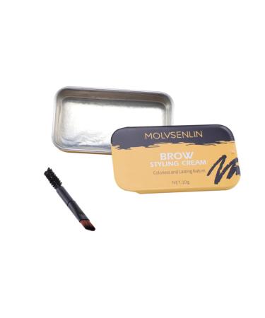 Healeved 2 Pcs Eyebrow Styling Cream Clear Brow Wax Eyebrow Makeup Pomade Eyebrow Shaper Kit Wax Stick