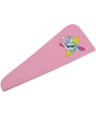 Buy Surfboard Skull Pineapple Microfiber Hair Towel Wrap - Super Absorbent Hair Turban for Women | 10"x26" | International Shipping Available - Buy Online on GoSupps.com