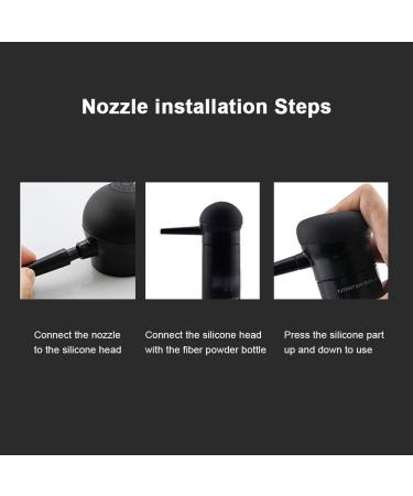 Ajcoflt Hair Building Fibers Spray Applicator Spray Atomizador Nozzle Pump Hair Instantly Thickening or Balding Hair Tools Perfect Accessory Natural Hair Loss Concealer Tool - Buy Online on GoSupps.com