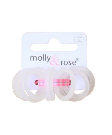 Set of 12 Clear Mini Silicone Non Slip Hair Elastics Bobbles Bands - Buy Online on GoSupps.com