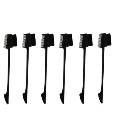 Housoutil 6pcs Smooth Eyelash Comb Brush Brow Brush Brow Comb Lash Separator Comb Mascara Hair Teasing Lobster Headbands Eyebrow Spoolie Hair Brush Men and Women Multipurpose