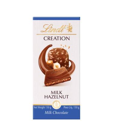 Lindt Creation Milk Chocolate, Hazelnut, 150g
