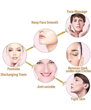 Golden 3D Electric Face Massage Roller Kit for Puffiness Relief - Buy Online on GoSupps.com