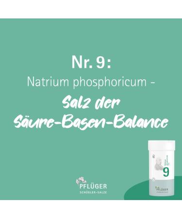 PFL GER Schuessler Salts No. 9 Natrium phosphoricum D6 - 1000 Tablets for Metabolism Support - Gluten-Free - Shop Internationally - Buy Online on GoSupps.com