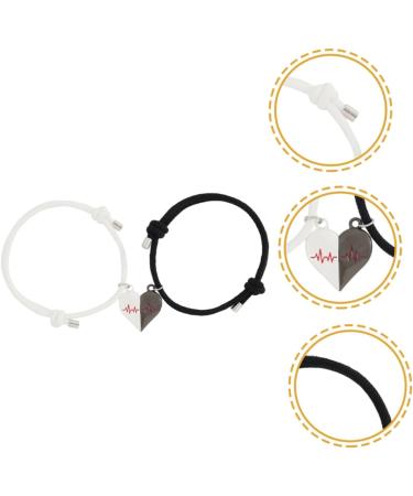 ABOOFAN 2 Pairs Love Couple Bracelet Friendship Bracelet Girlfriend Bracelet Bff Best Friends Matching Bracelets Bracelet for Women Adjustable Alloy Wishing Stone Miss - Buy Online on GoSupps.com