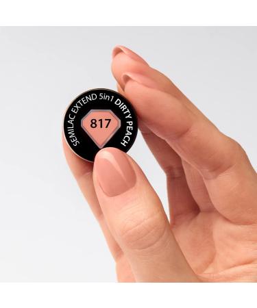 Buy Semilac Extend UV Nail Polish 5in1 - 817 Dirty Peach 7ml | International Shipping Available - Buy Online on GoSupps.com