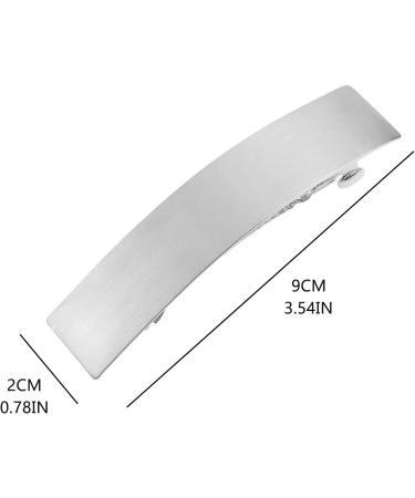 Cimenexe Bohemian Geometric Bar Hair Clip Metal Rectangle Hair Barrette Silver Chunky Headclip Exaggerated Headwear Decorative Hair Accessories Jewelry for Women and Girls - Buy Online on GoSupps.com