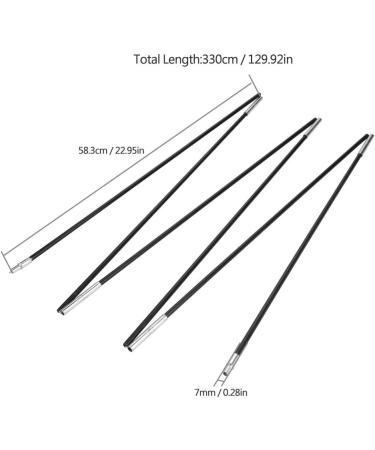 Dioche Folding Fiberglass Tent Pole Bars Set for Outdoor Camping - Awning Frames Kit - Buy Online on GoSupps.com
