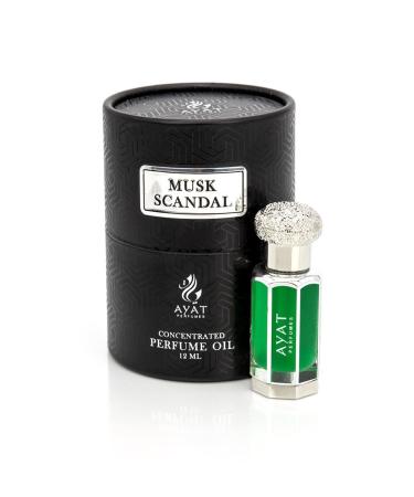 AYAT PERFUMES Perfume Extract 12ml | Pretty Bottle Packaged in an Elegant Box | Alcohol-Free Unisex Attar | Long Lasting Fragrance Oil | Arabian scent Made Designed in Dubai (Musk Scandal)