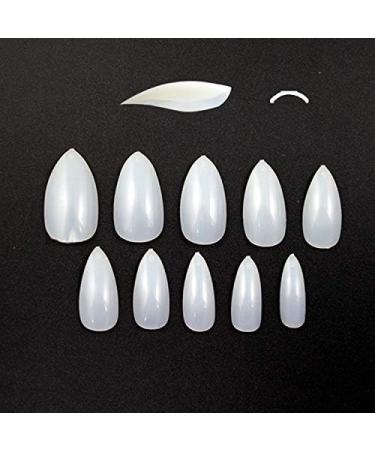 600 Pieces Short Stiletto False Nail Tips NATURAL Full Cover Acrylic Press On False Nails Tips Extensions - Professional Salon & Home Use - Buy Online on GoSupps.com