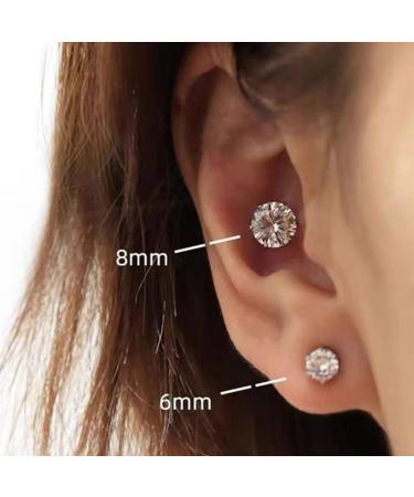 Ynfs 5 Pair Amo'thea Magnetic Acupressure Earrings for Weight Loss & Lymphatic Drainage - Unisex Non-Pierced Therapy Studs (8mm) - Buy Online on GoSupps.com