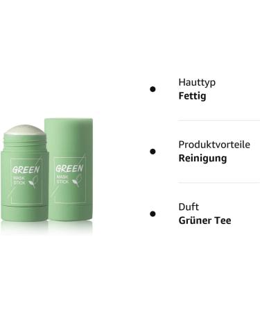 Holmey Green Tea Purifying Clay Stick Mask | Oil Control & Acne Relief | Deep Cleansing Solid Mask - Buy Online on GoSupps.com