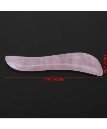 Sha Scraping Massage Tool - Rose Quartz Wing-Shape Sha Board for Spa & Metabolism Boost - Buy Online on GoSupps.com