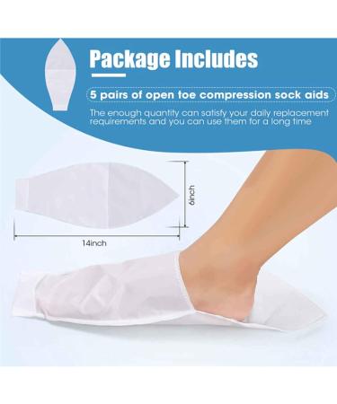 Apunthize Compression Stockings - Open Toe Compression Socks for Men & Women | 10 Pieces Easy to Use Applicator - Buy Online on GoSupps.com