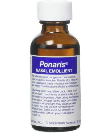 Ponaris Nasal Emollient 30 ml | Soothing Nasal Relief with Dropper - International Shipping Available - Buy Online on GoSupps.com