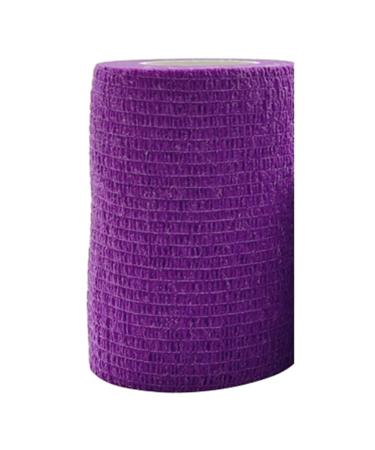 Dewedrt Purple Sport Self Adhesive Elastic Bandage Wrap Tape for Knee Support Pads Finger Ankle Palm