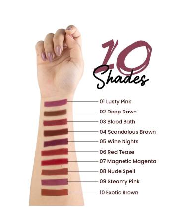 Buy MAR S Matte Lip Liner - Long Lasting One Swipe Application (01-LUSTY) | International Shipping Available - Buy Online on GoSupps.com