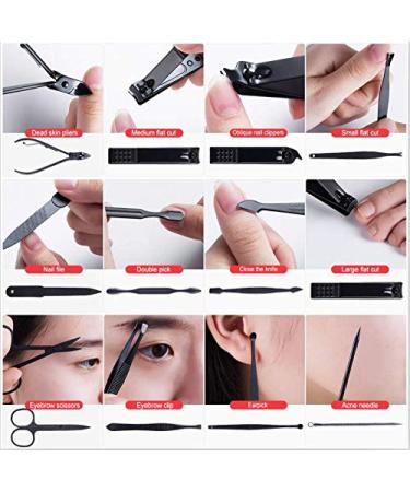 AKEROU Professional Luxury 8 In 1 Manicure & Pedicure Kit for Men - Nail Clippers & Grooming Set (8PCS) - Buy Online on GoSupps.com