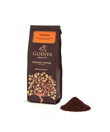 Godiva Chocolatier Caramel Flavor Coffee - Medium Roast - Ground Coffee - 100% Arabica - 284g