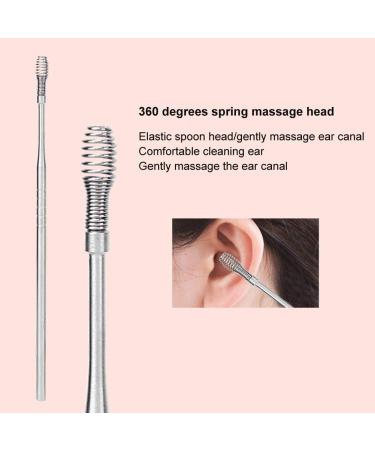 Zyyini 9pcs Ear Cleaning Tool Set with Silicone Brush for 360 Cleaning - Ear Wax Pickers & Goose Feather Tickler - Storage Box Included - Buy Online on GoSupps.com