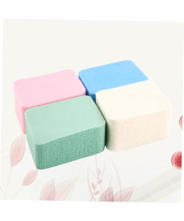 FRCOLOR Set of 4 Washing Up Sponge Makeup Powder Puff Makeup Sponge Powder Puff for Face Natural Sponge Diamond Sponge Puff Makeup Puff - Buy Online on GoSupps.com